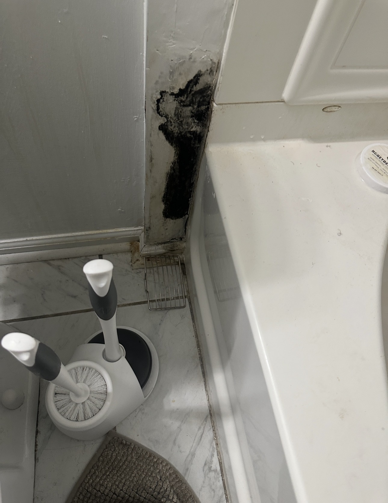 Water damage restoration equipment drying a damaged room