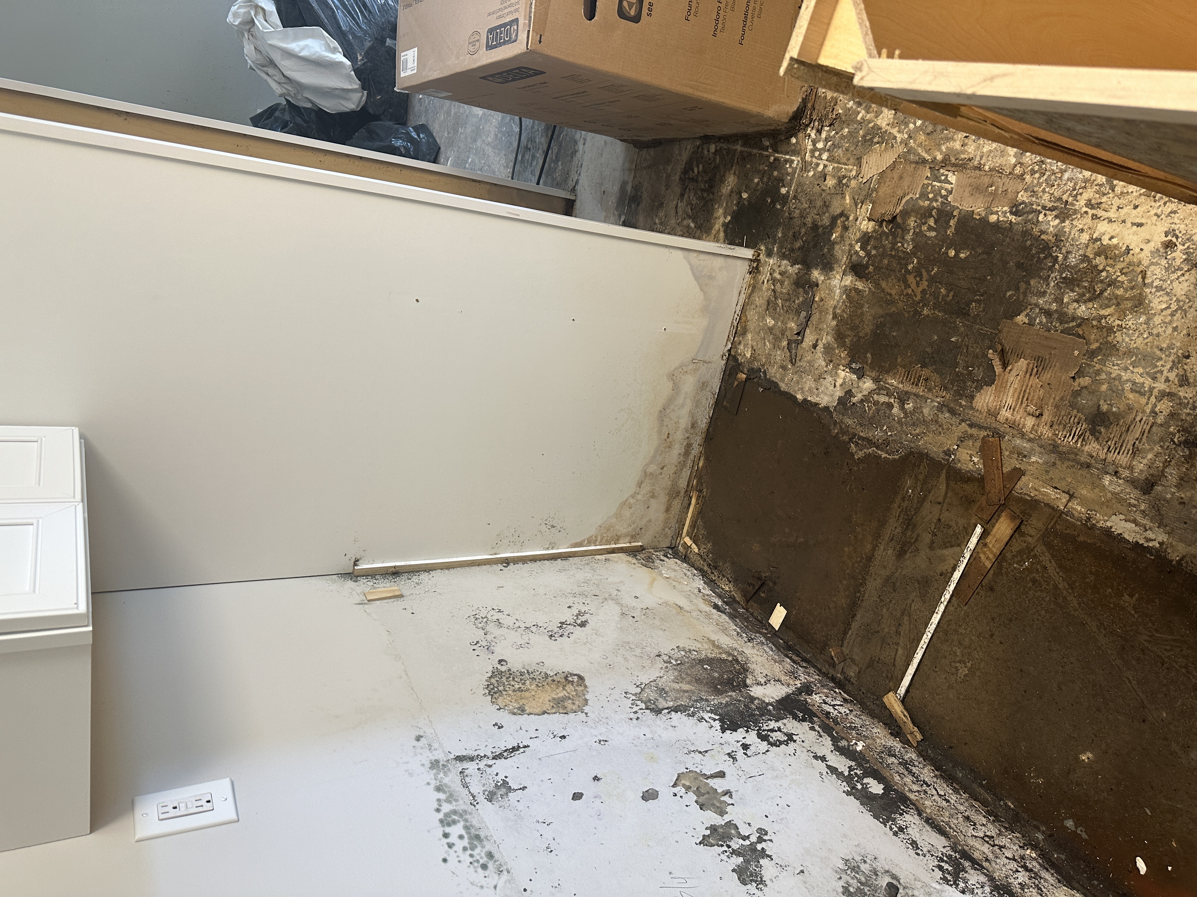 Restoration work documented on site