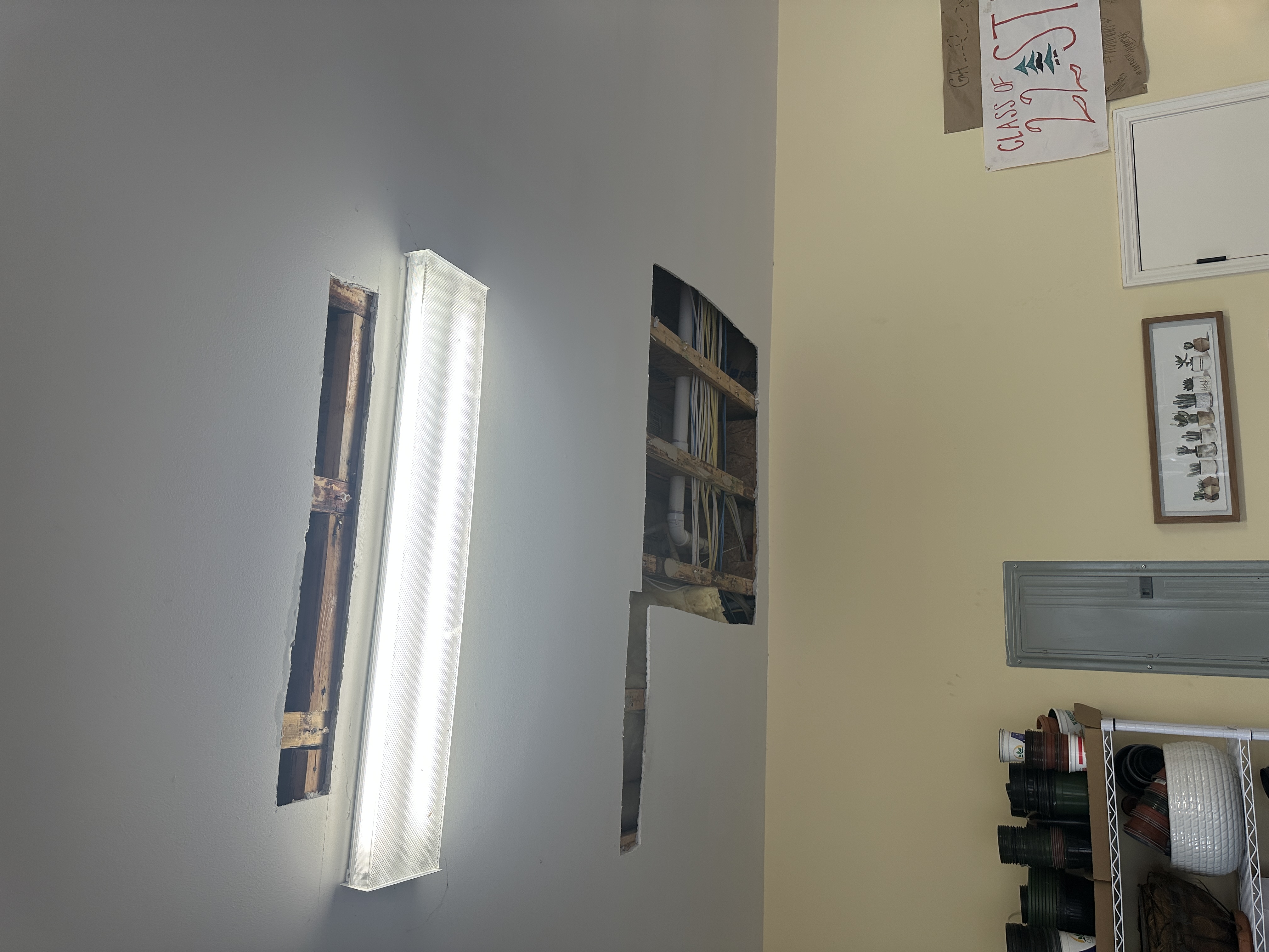 Restoration work documented on site