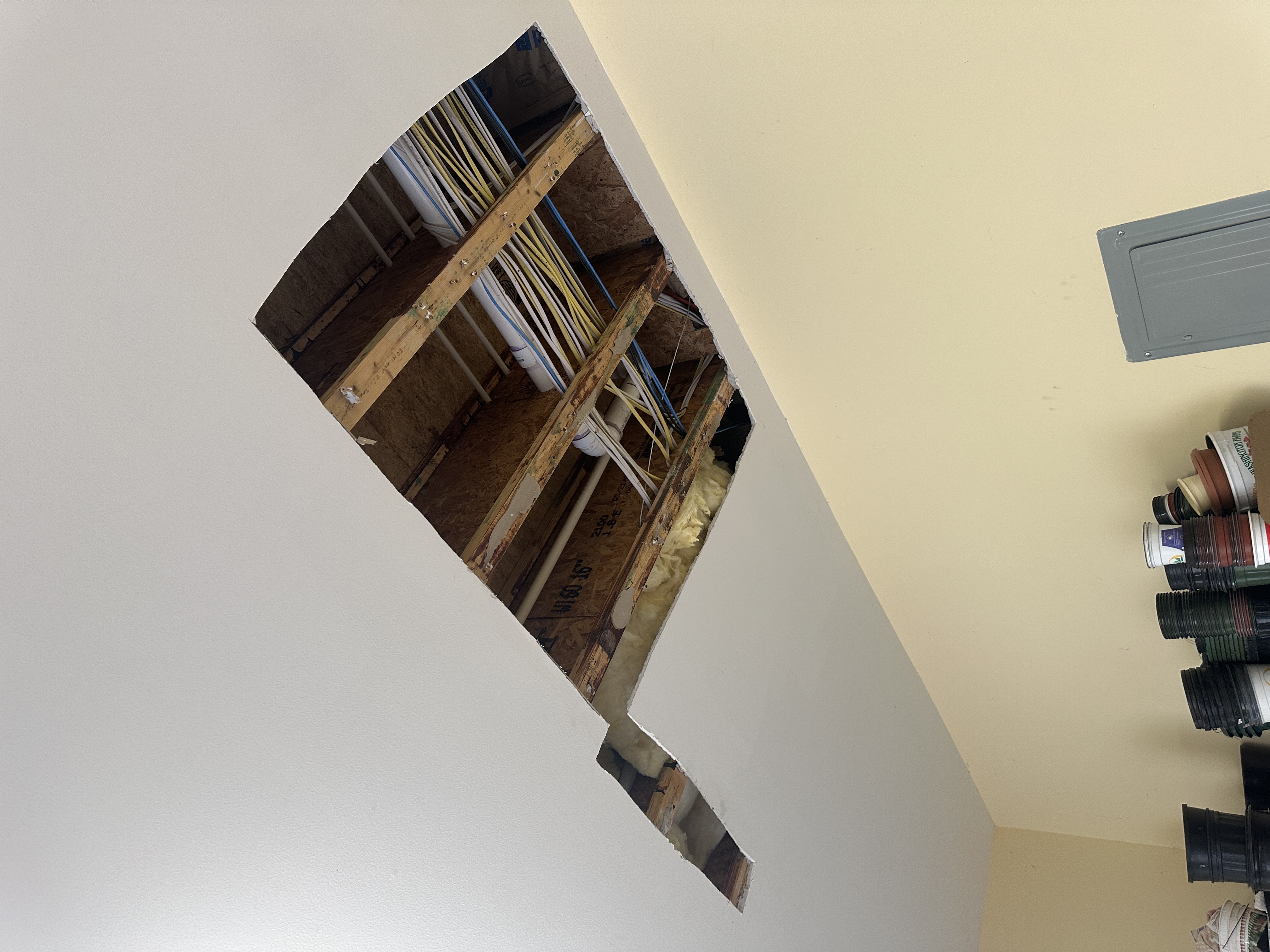 Restoration work documented on site